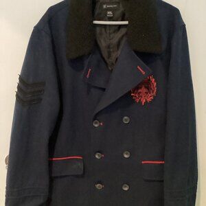 European Military Inspired peacoat XXL
